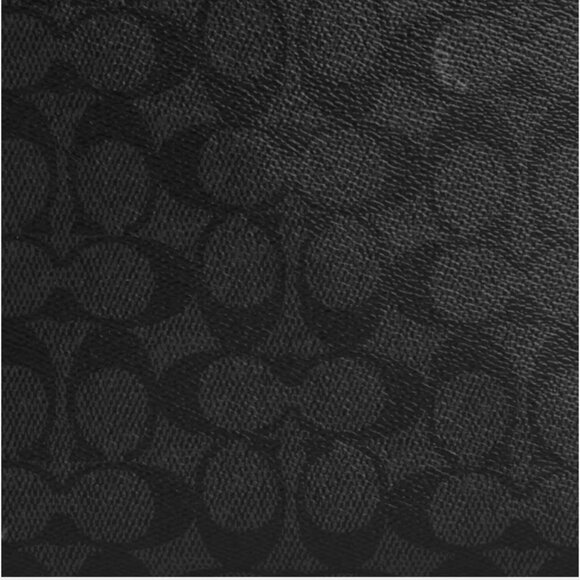 New Coach CZ399 Houston Map Bag in Signature Canvas Charcoal / Black - Picture 6 of 6